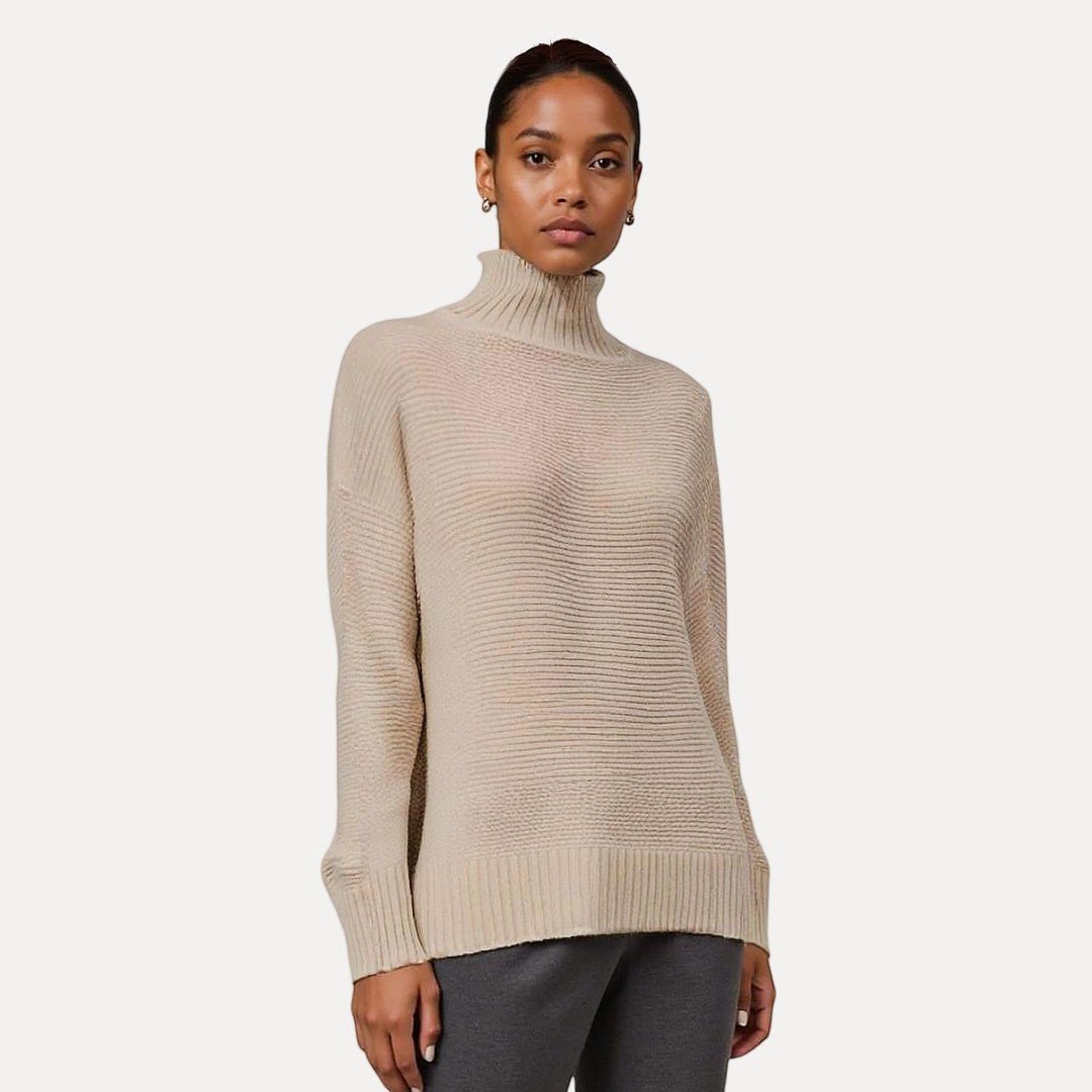 Dames Oversized Gebreide Coltrui Met Tijdloos Design