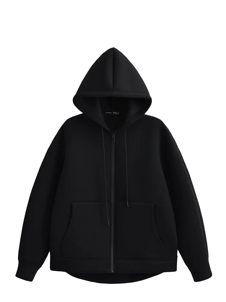 Dames Hoodie Met Capuchon En Ritssluiting