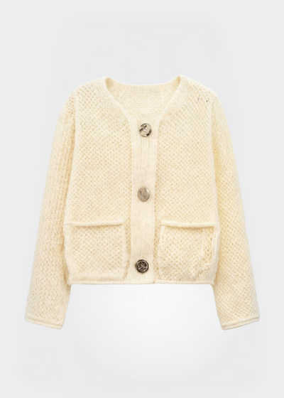 Dames Gebreide Vest Met Knopen En Zachte Textuur