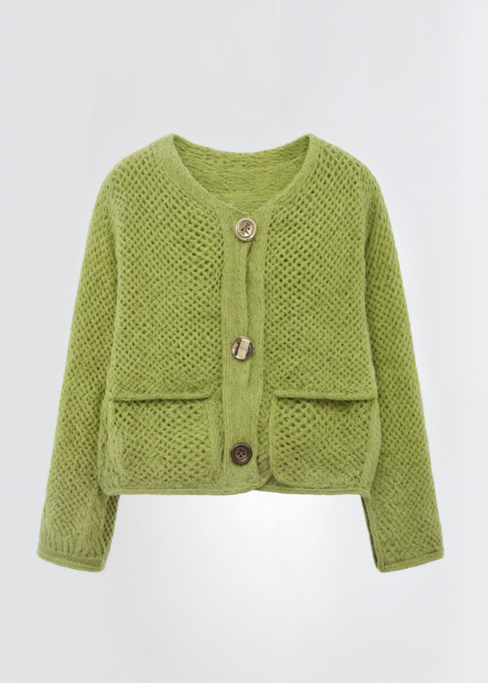 Dames Gebreide Vest Met Knopen En Zachte Textuur