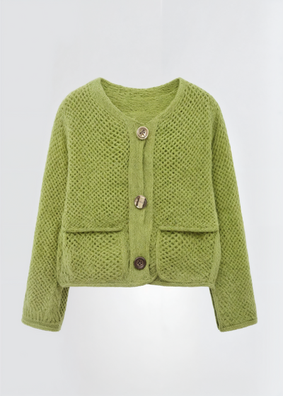Dames Gebreide Vest Met Knopen En Zachte Textuur