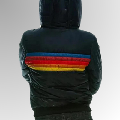 Dames Retro Regenjas Met Capuchon