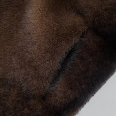 Dames Lange Winterjas In Faux Fur