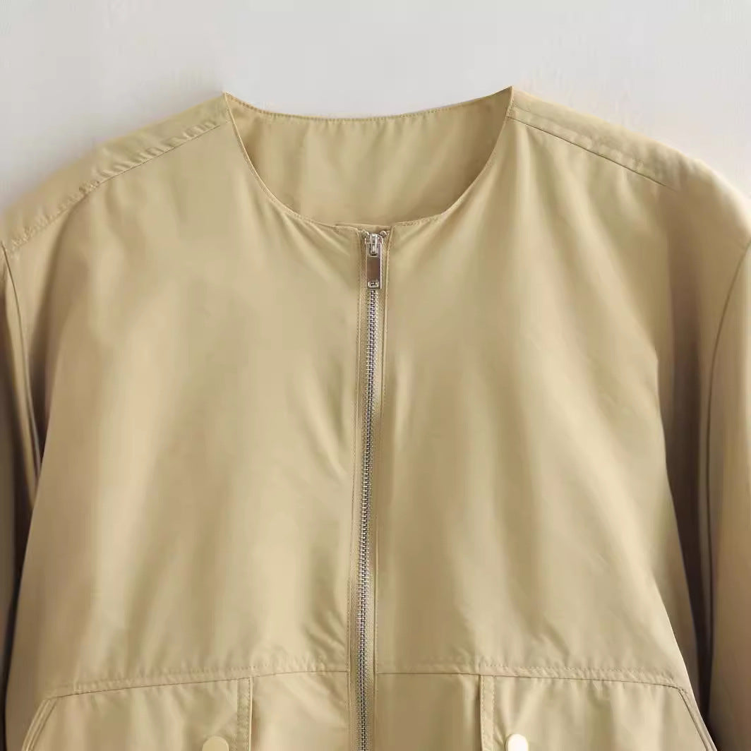 Dames Lichtgewicht Mouwloze Bodywarmer Met Rits En Zakken
