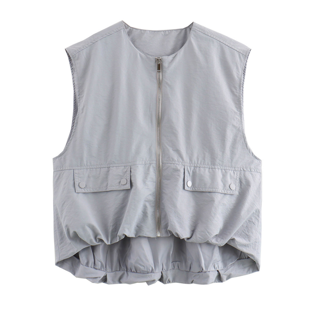 Dames Lichtgewicht Mouwloze Bodywarmer Met Rits En Zakken