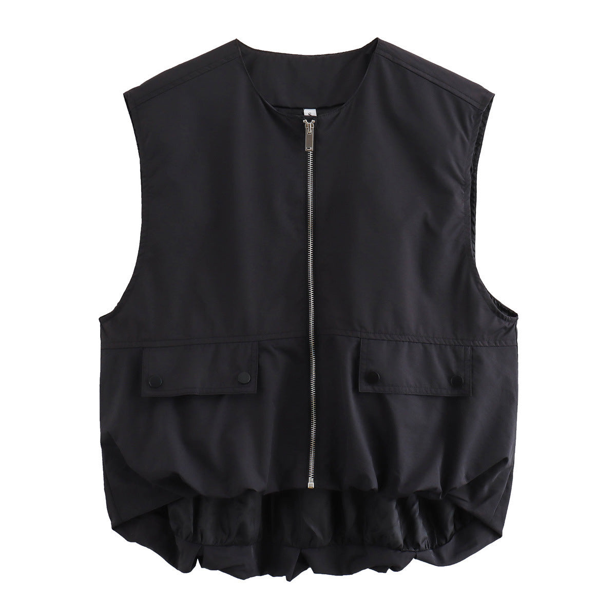 Dames Lichtgewicht Mouwloze Bodywarmer Met Rits En Zakken