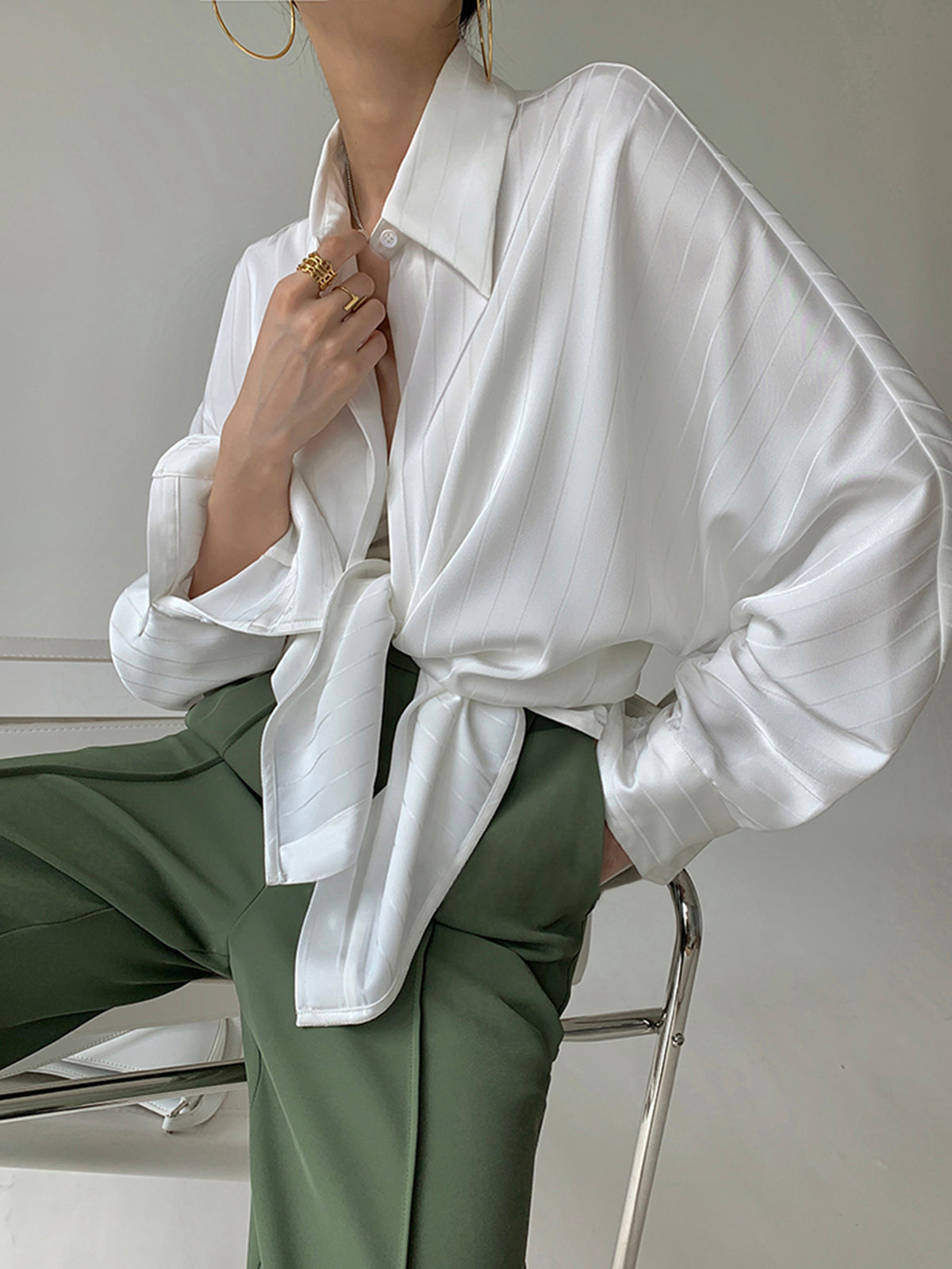 Oversized Dames Blouse met Tijdloos Ontwerp