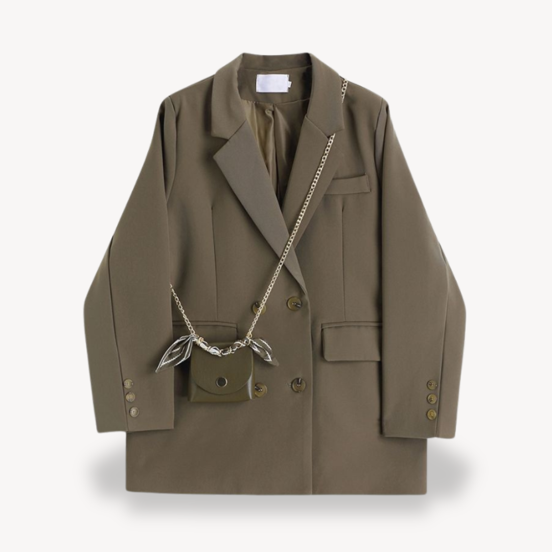 Dames Oversized Blazer Met Zakdetails