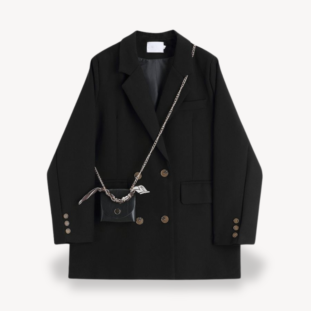 Dames Oversized Blazer Met Zakdetails