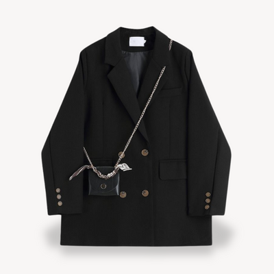 Dames Oversized Blazer Met Zakdetails