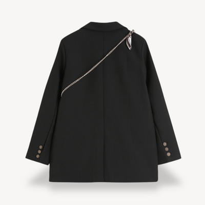 Dames Oversized Blazer Met Zakdetails