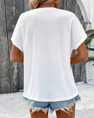 Ademend Wit Dames Shirt met Casual Zomerstijl