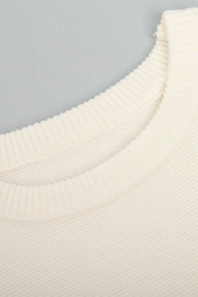 Dames Kasjmier Sweater Met Ronde Hals En Effen Ontwerp