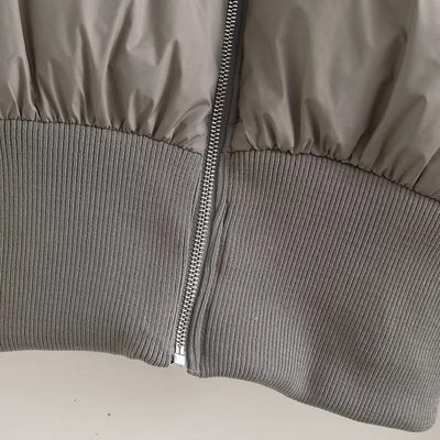 Dames Korte Pufferjas Met Hoge Kraag En Elastische Tailleband