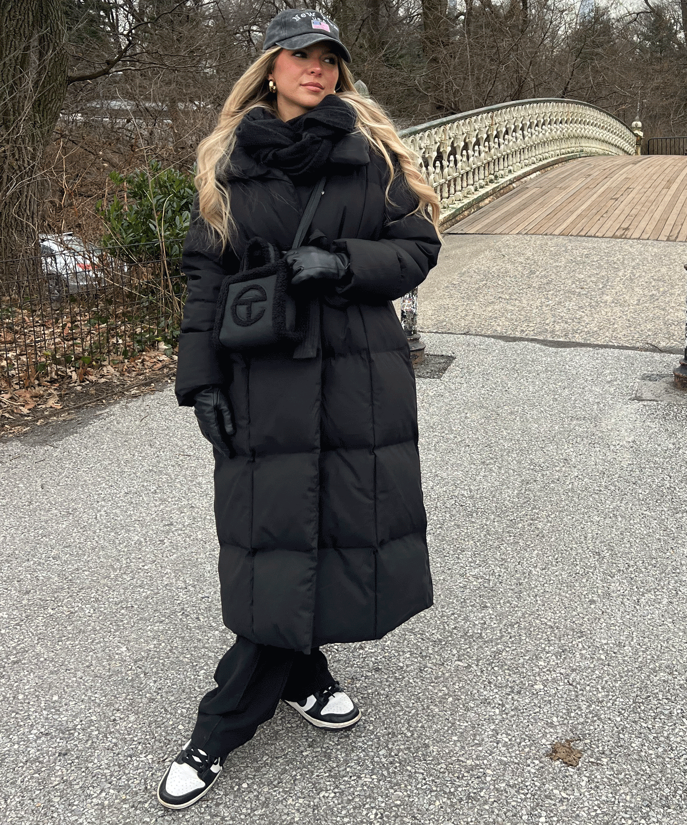 Dames Oversized Lange Gewatteerde Winterparka