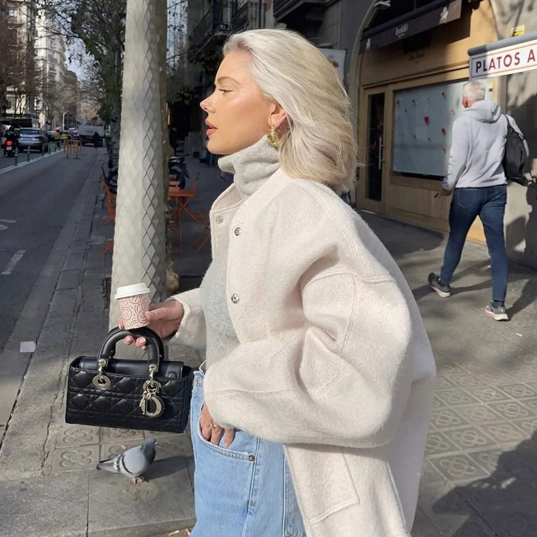 Oversized Bomberjack Dames met Zakken
