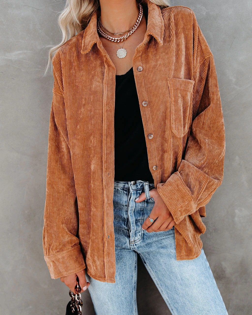 Dames Oversized Blouse Met Lange Mouwen