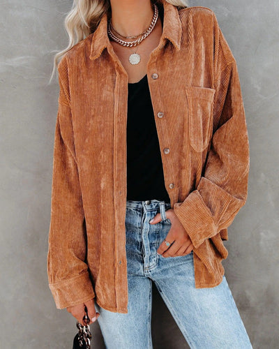 Dames Oversized Blouse Met Lange Mouwen