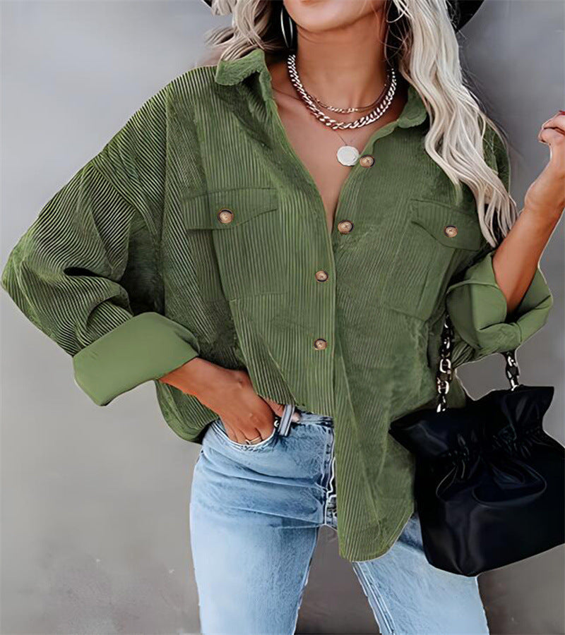 Dames Oversized Blouse Met Lange Mouwen