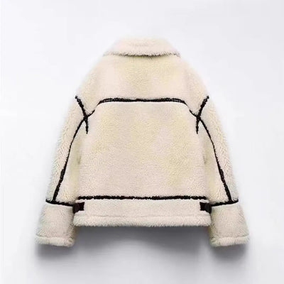Dames Oversized Teddy Winterjas Met Kraag