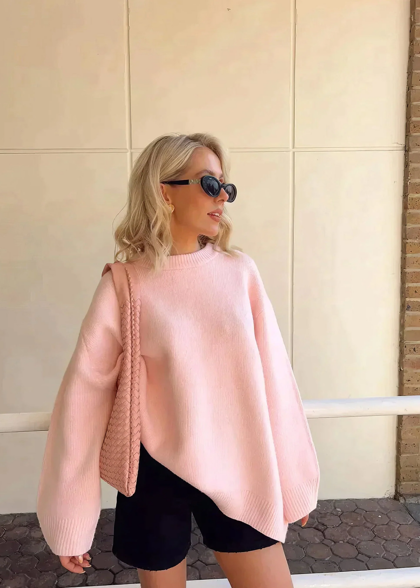 Dames Oversized Modieuze Sweater Met Lange Mouwen