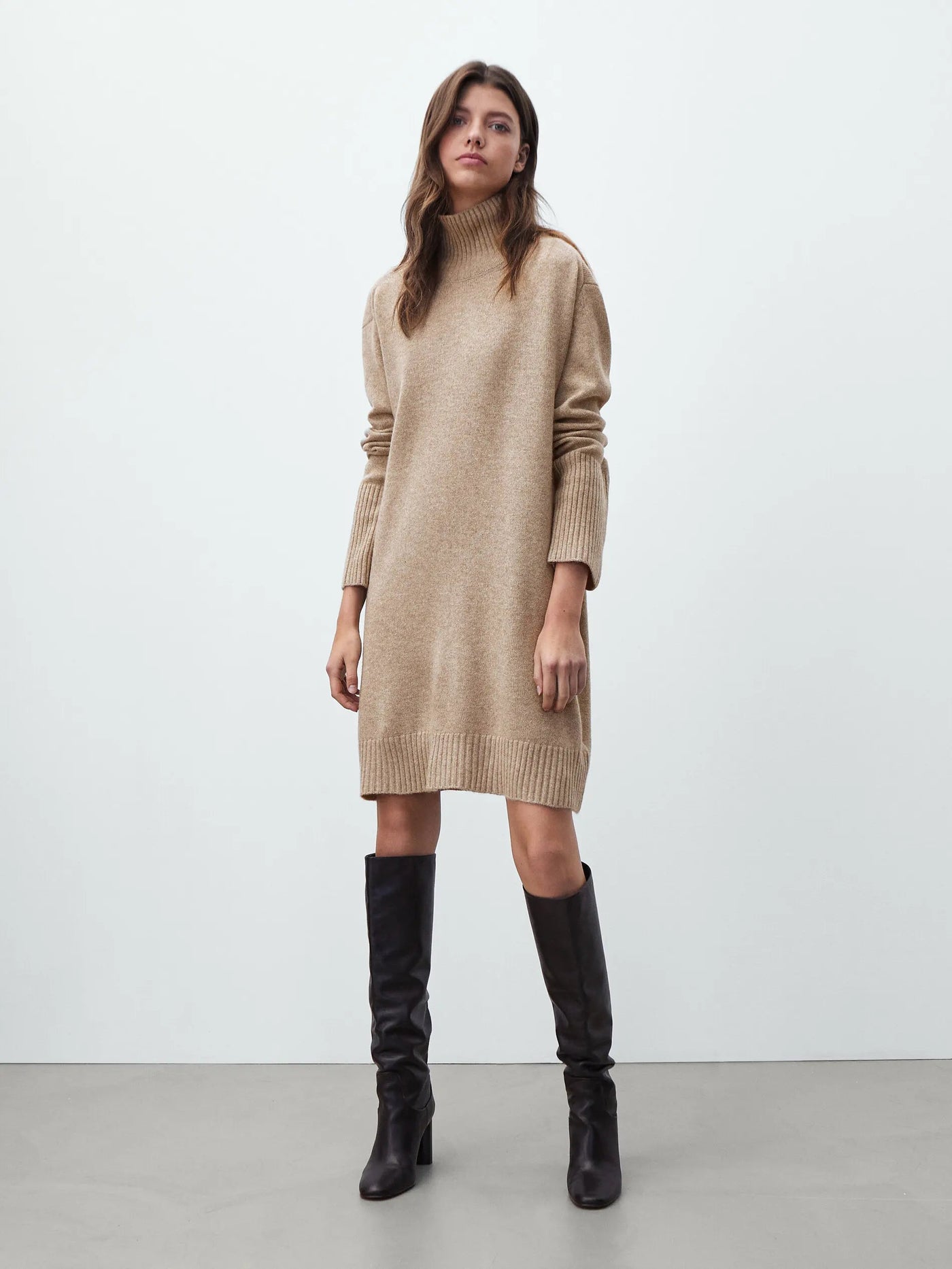 Dames Oversized Truijurk Met Col En Lange Mouwen