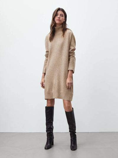 Dames Oversized Truijurk Met Col En Lange Mouwen