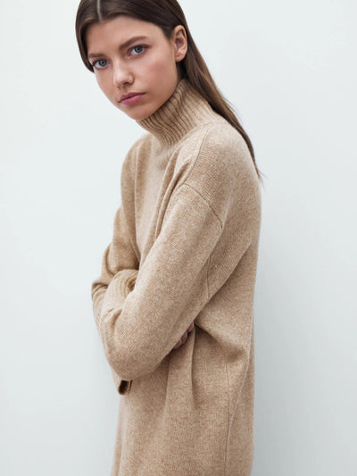 Dames Oversized Truijurk Met Col En Lange Mouwen