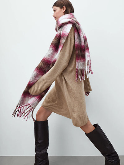 Dames Oversized Truijurk Met Col En Lange Mouwen