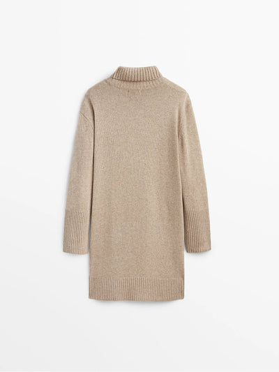 Dames Oversized Truijurk Met Col En Lange Mouwen