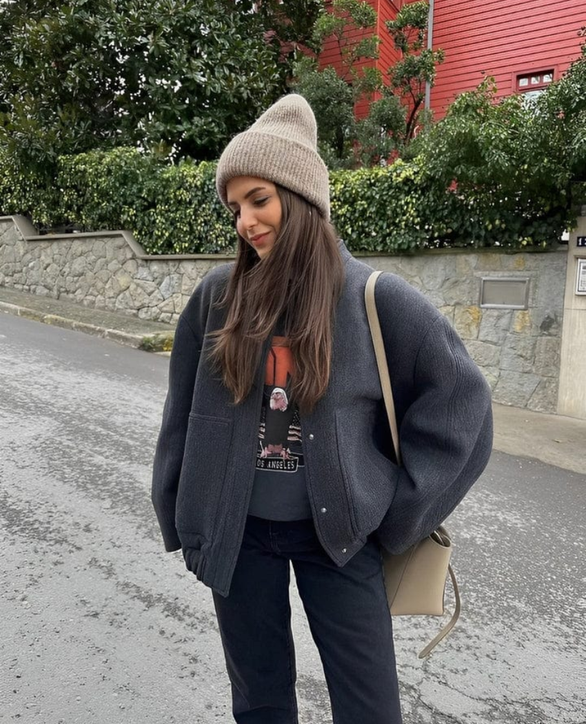 Oversized Wolmix Damesvest