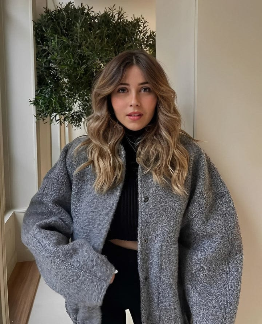 Oversized Wolmix Damesvest