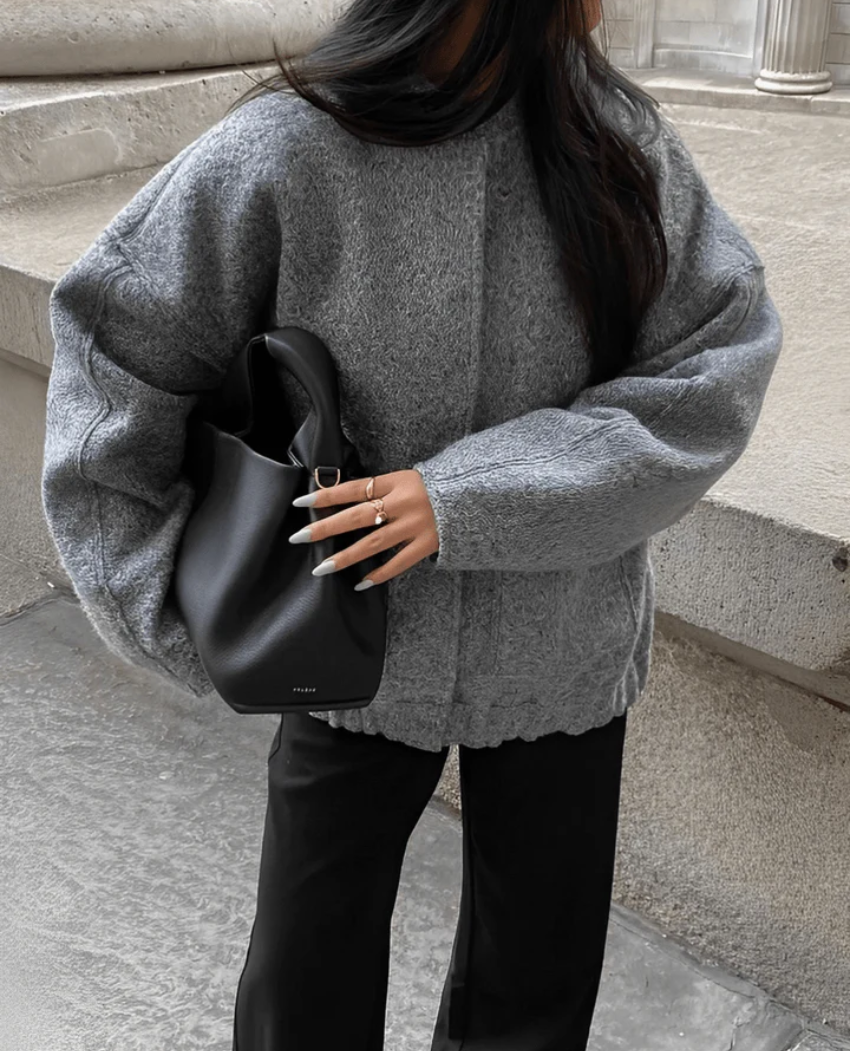 Oversized Wolmix Damesvest