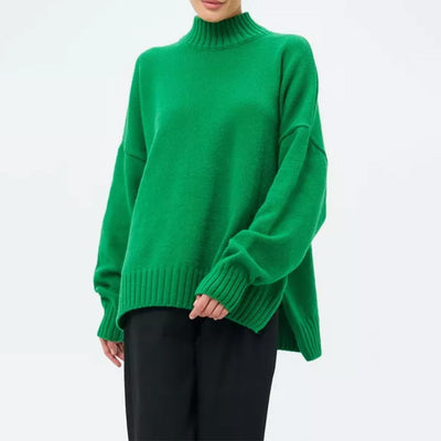 Dames Stijlvolle Oversized Coltrui Met Lange Mouwen
