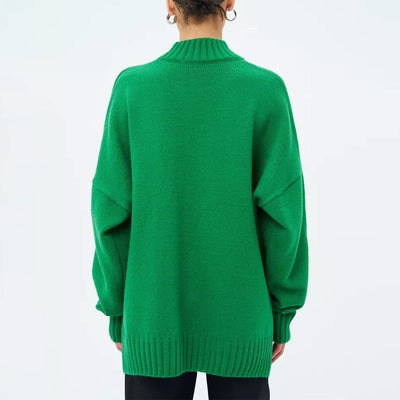 Dames Stijlvolle Oversized Coltrui Met Lange Mouwen