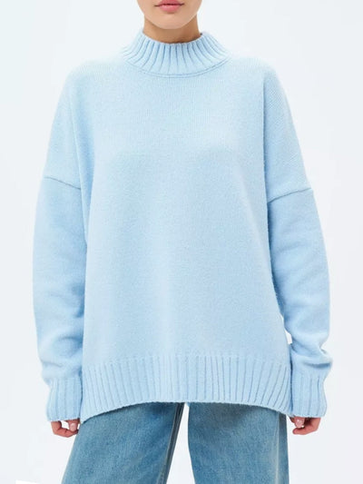 Dames Stijlvolle Oversized Coltrui Met Lange Mouwen