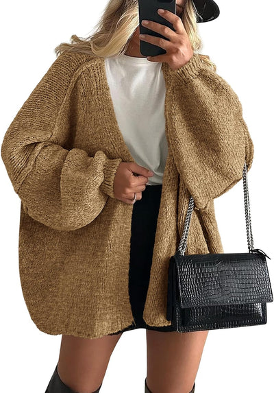 Dames Oversized Gebreide Vest