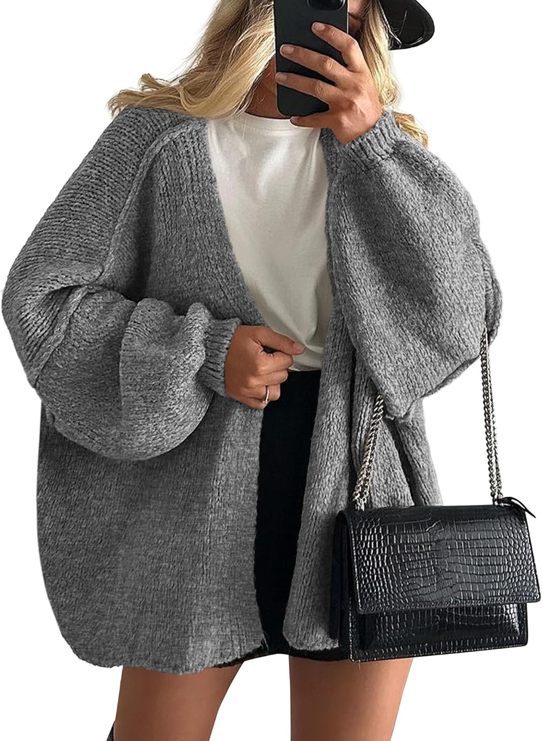 Dames Oversized Gebreide Vest