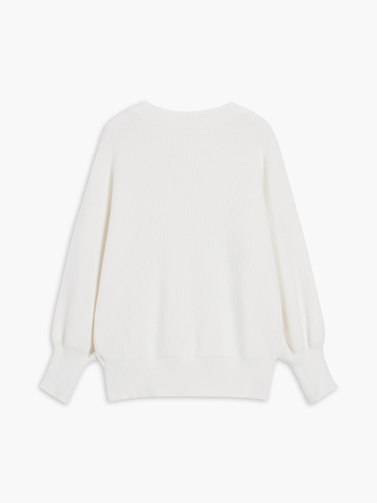 Dames Oversized Gebreid Cardigan Met V-Hals En Knoopsluiting