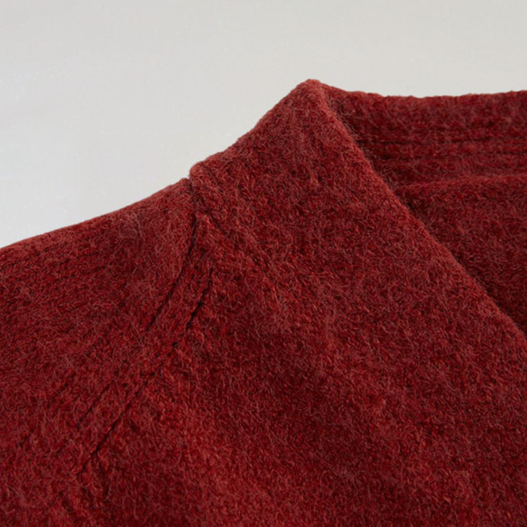 Dames Wollen Vest Met V-Hals En Knoopsluiting