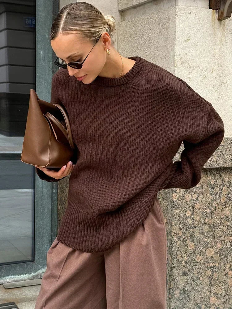 Dames Comfortabele Allround Sweater Met Lange Mouwen