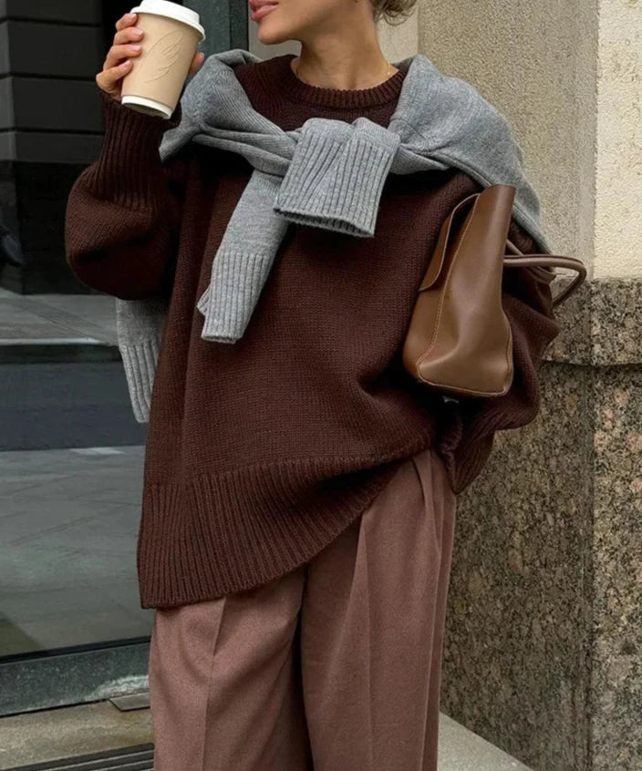 Dames Comfortabele Allround Sweater Met Lange Mouwen