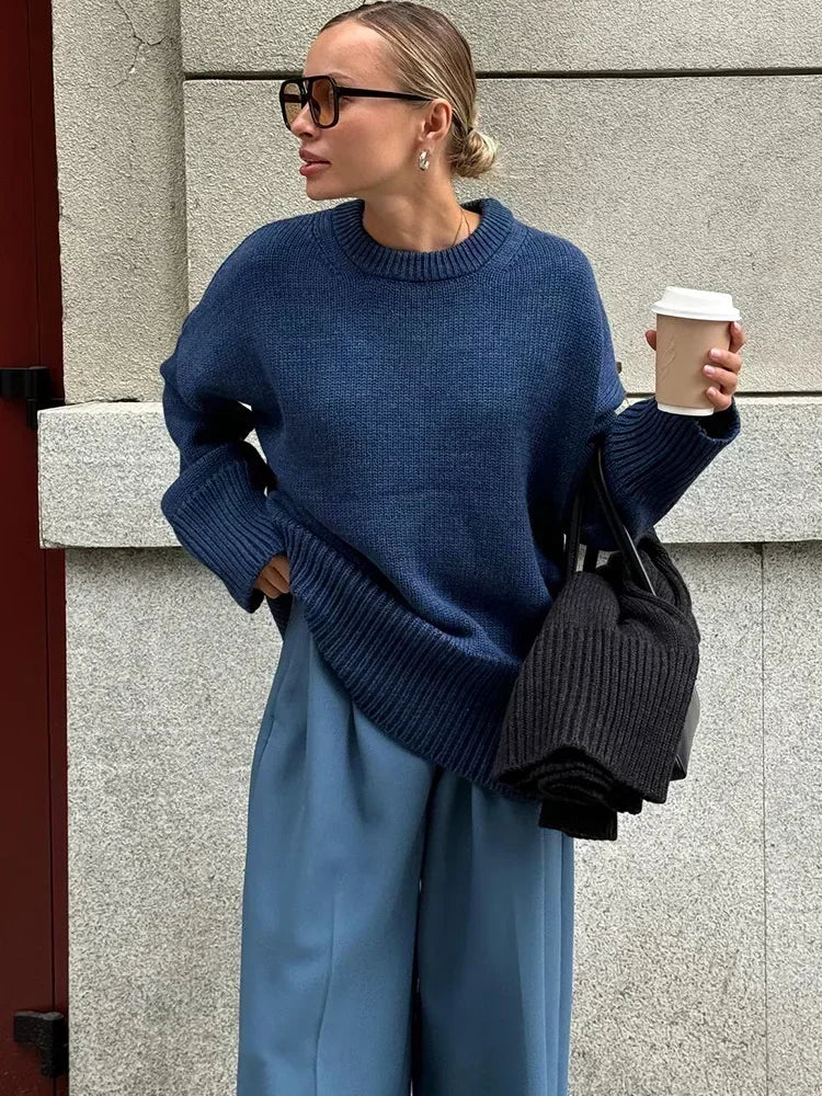 Dames Comfortabele Allround Sweater Met Lange Mouwen