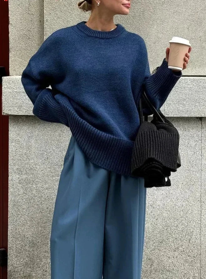 Dames Comfortabele Allround Sweater Met Lange Mouwen