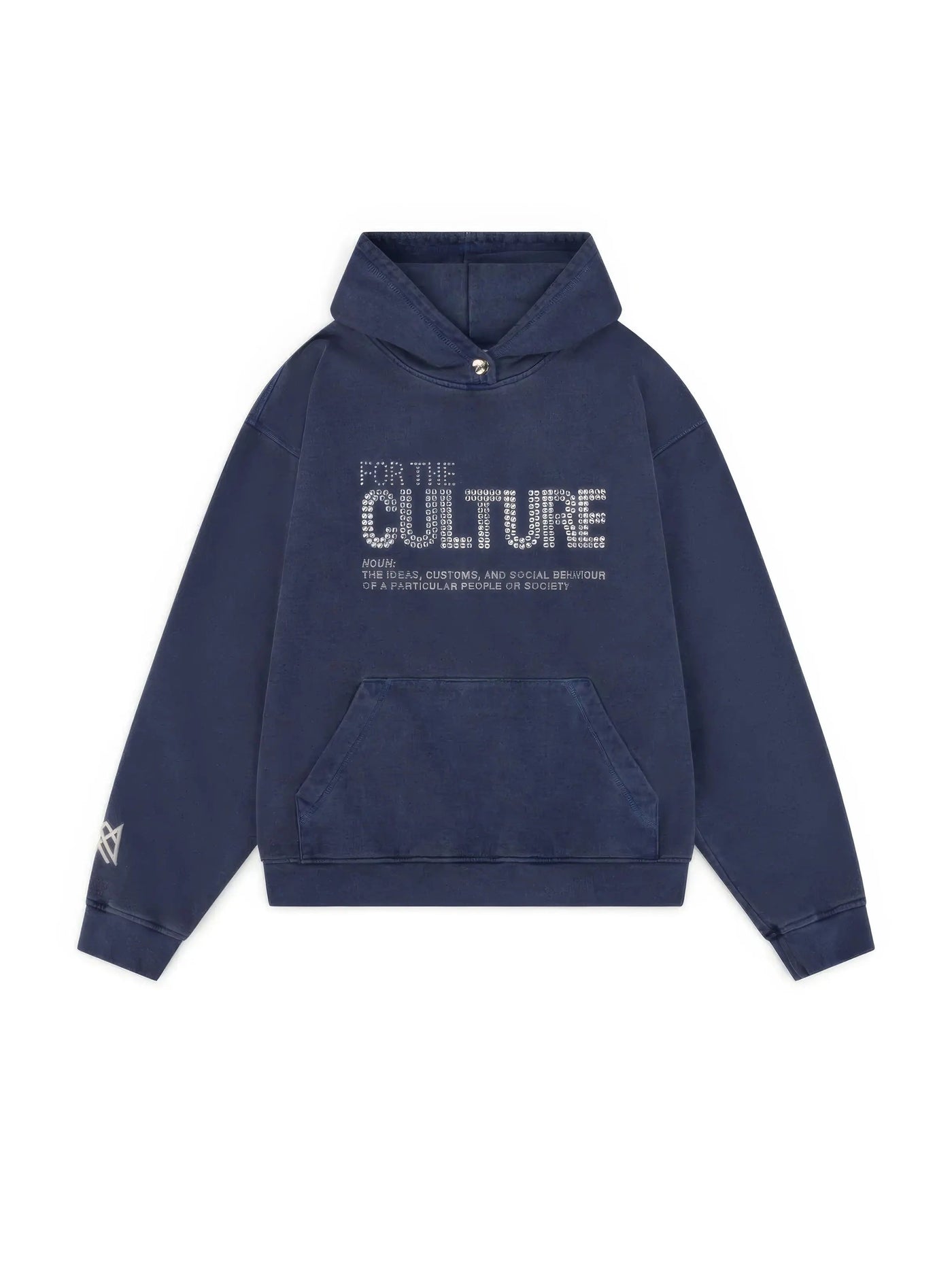 Dames Comfortabele Hoodie Met Culture Design En Rhinestone Details