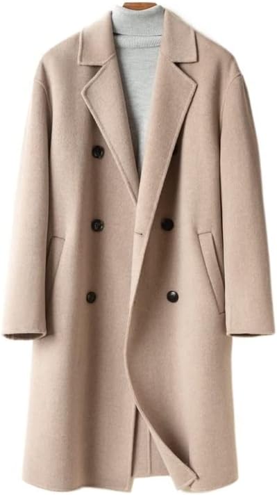 Dames Lange Winterjas In Casual Chic Stijl Met Reverskraag En Zakken