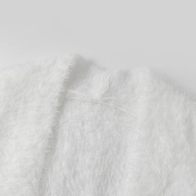 Dames Lang Gebreide Cardigan Met Losse Pasvorm