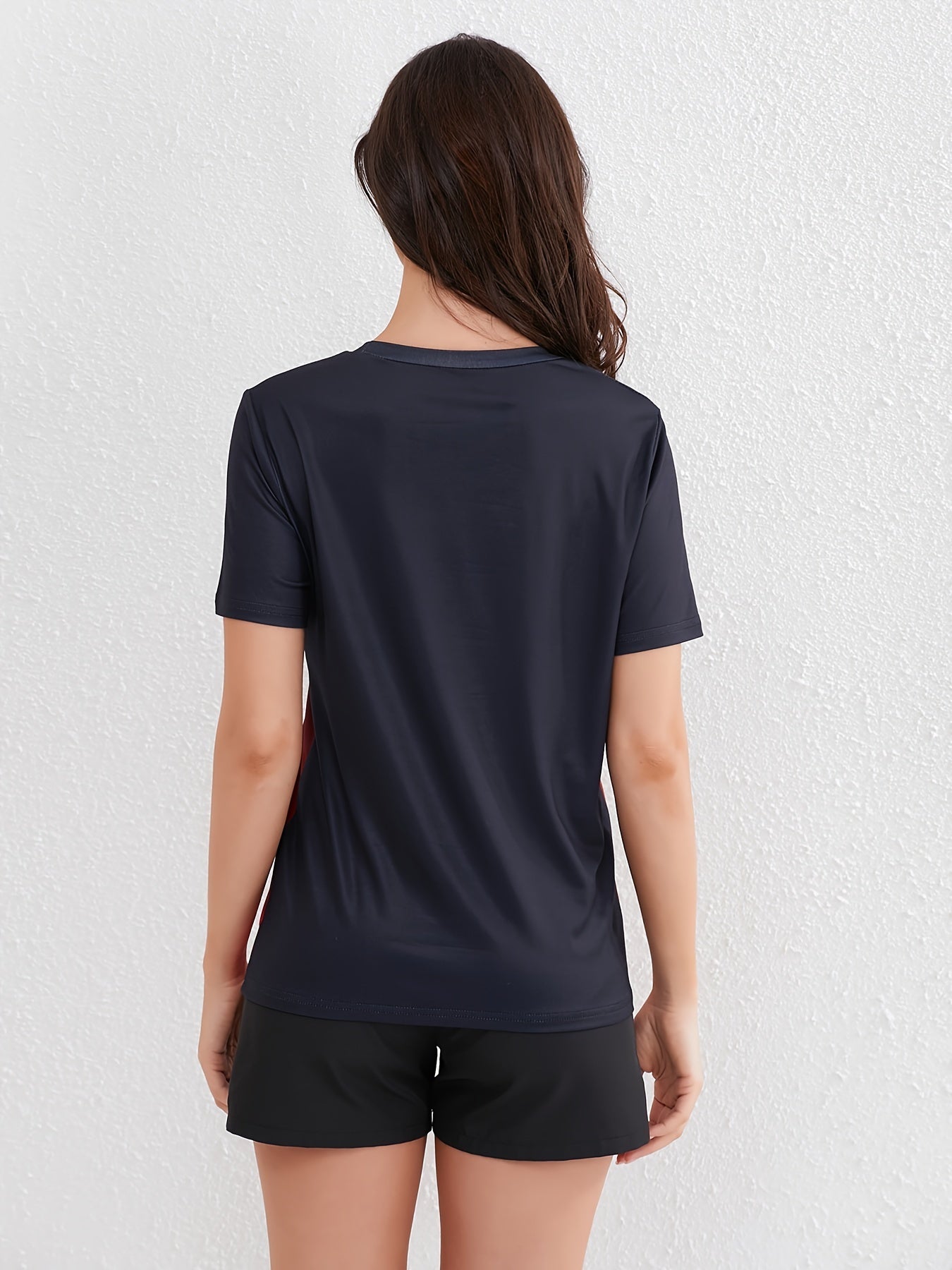 Dames Ademend Sport T-Shirt Met Kleurverloop