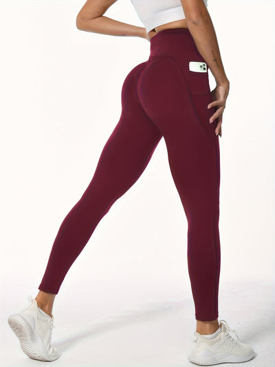 Dames Hoge Taille Sportlegging Met Zakken En Billift-Effect