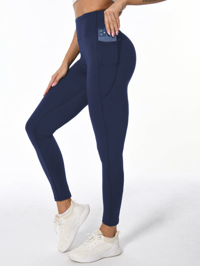 Dames Hoge Taille Sportlegging Met Zakken En Billift-Effect